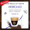 Herculo - Café moulu et traité pour capsule réutilisable Nespresso