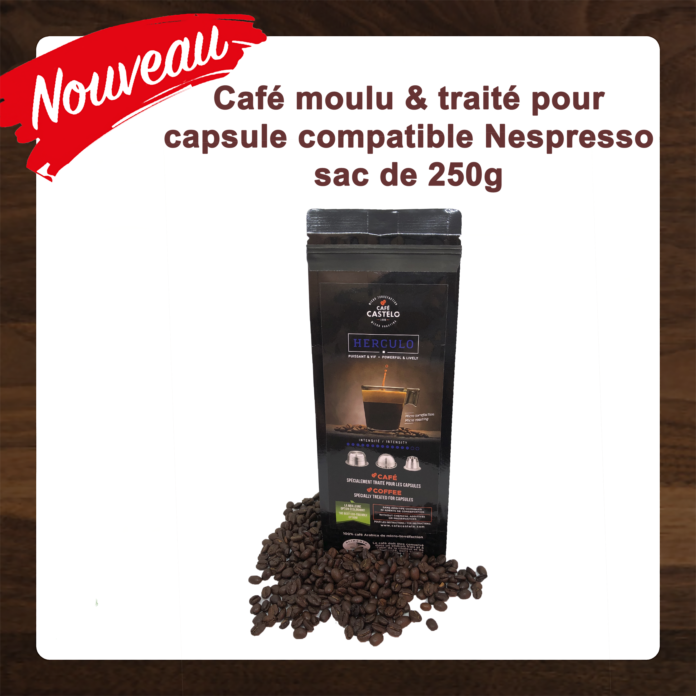 Capsule réutilisable & compatible avec Original Nespresso® – Café Castelo