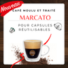 Marcato - Café moulu et traité pour capsule réutilisable