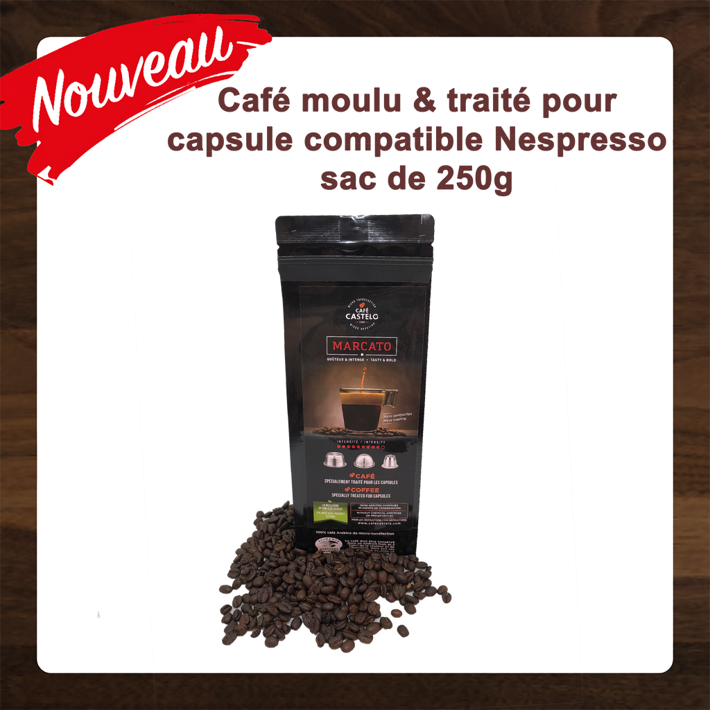 Marcato - Café moulu et traité pour capsule réutilisable