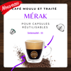 Merak - Café moulu et traité pour capsule réutilisable Nespresso