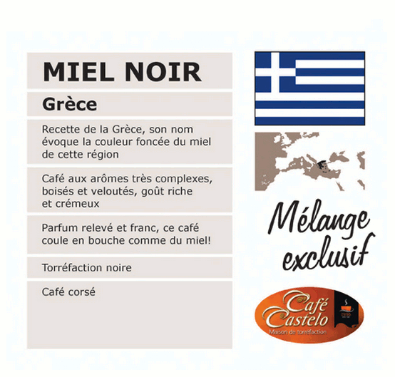 Miel Noir (Capsules compatible système d'infusion Keurig)