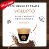Volupto - Café moulu et traité pour capsule réutilisable Nespresso
