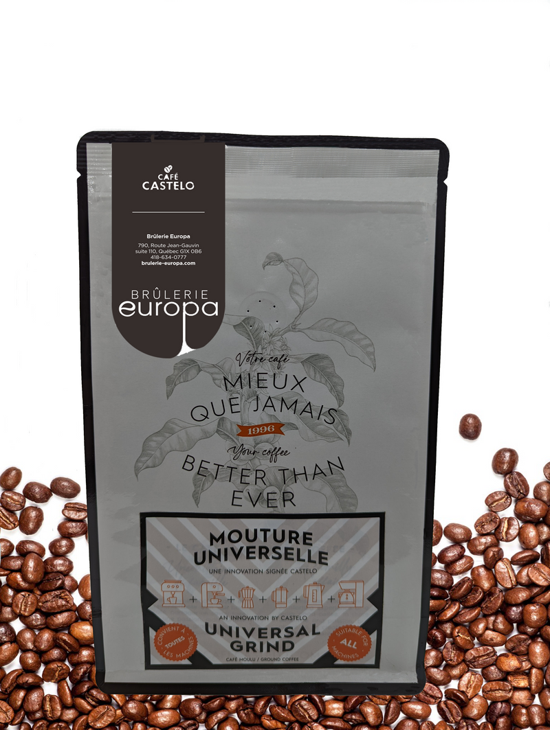 *ÉTHIOPIE YIRGACHEFFE MOUTURE UNIVERSELLE* sac de 350 gr.